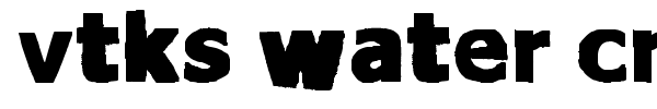 VTKS Water Cristals font preview